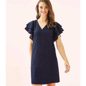 NWT $228 Lilly Pulitzer Kathie dress in navy - Size 6